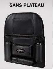Organisateur de siège voiture 8 en 1 avec plateau pliable – rangement multifonction universel
