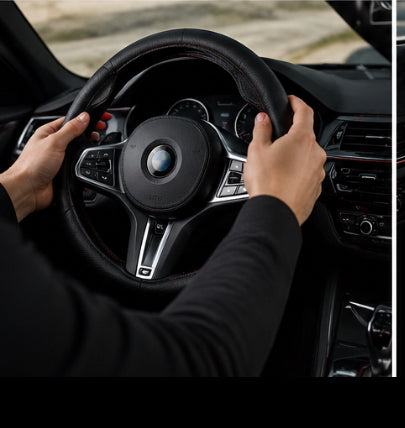 Housse de Volant en Cuir Premium – Grip Antidérapant & Confort Ultime
