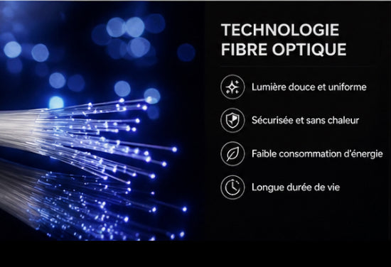 Kit ciel étoilé LED fibre optique 6W pour voiture avec contrôle musique