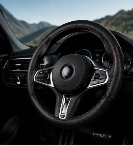 Housse de Volant en Cuir Premium – Grip Antidérapant & Confort Ultime