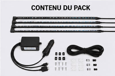 Kit LED Underglow RGB Voiture – Éclairage Néon Sous Châssis avec Télécommande