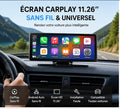 Écran CarPlay sans fil pour voiture – Android Auto & Apple CarPlay intégré