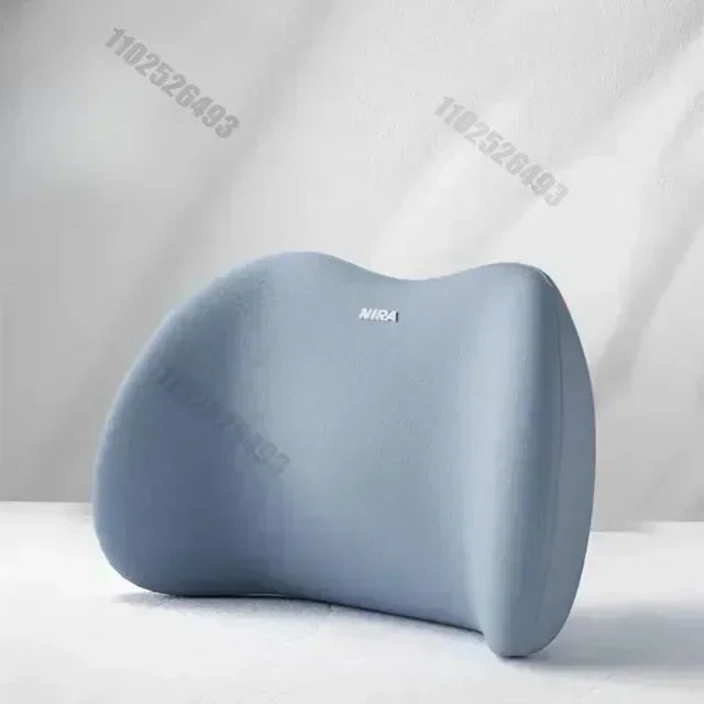 Pack Confort Posture Voiture – Coussin Lombaire & Appui-Tête en Mousse à Mémoire de Forme | Soulage les Douleurs du Dos en Conduite