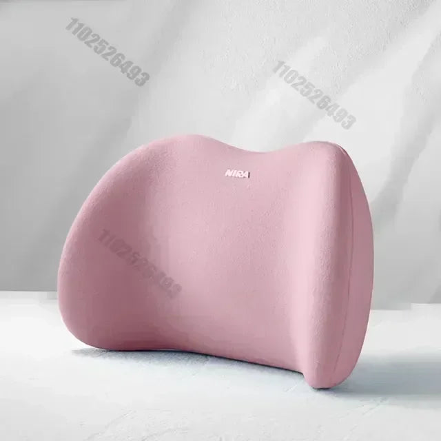 Pack Confort Posture Voiture – Coussin Lombaire & Appui-Tête en Mousse à Mémoire de Forme | Soulage les Douleurs du Dos en Conduite