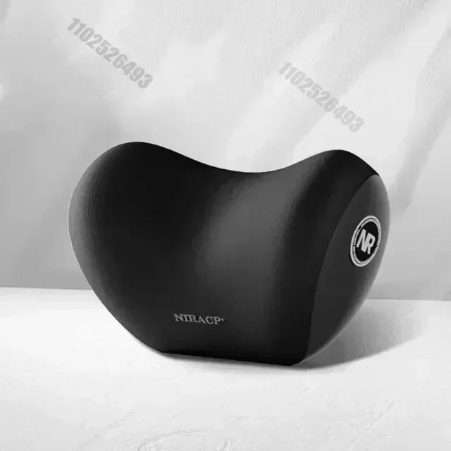 Pack Confort Posture Voiture – Coussin Lombaire & Appui-Tête en Mousse à Mémoire de Forme | Soulage les Douleurs du Dos en Conduite